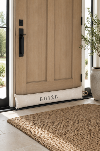 Weighted Door Draft Stopper - Removable Washable Cover