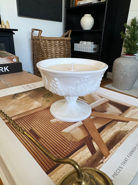 Vintage Mill Glass Soy Candle