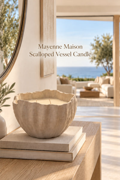 Mayenne Maison Oversized Scalloped Vessel Candle