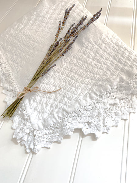 White Matelasse Pillow Case