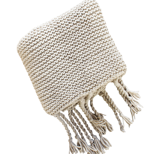 Riviera Hand Knit Chunky Wool Throw