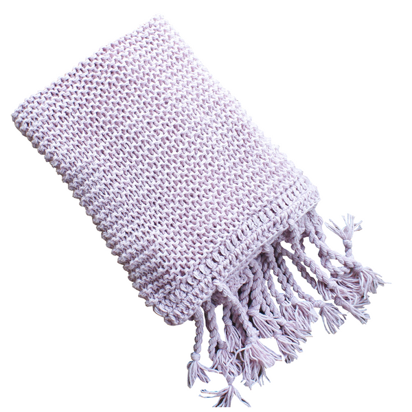 Provence Hand Knit Chunky Wool Throw