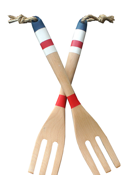 Nautical Salad Server Set