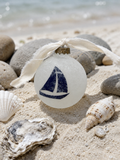 Nautical Sea Glass Ball Ornament