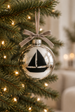 Mirror Glass Nautical Holiday Ornament