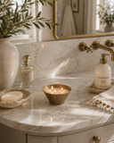 Embossed Brass Soy Candle
