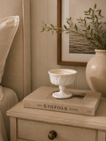 Vintage Milk Glass Soy Candle