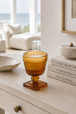Amber Heirloom Glass Candle