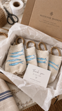 Fish Pattern fabric door stop-unfilled-set of four