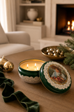 Vintage Green Keepsake Tin Soy Candle