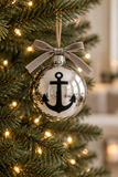 Mirror Glass Nautical Holiday Ornament