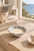 Floral Ceramic Soy Candle
