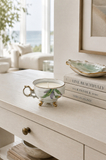 Vintage Footed Porcelain Teacup Soy Candle