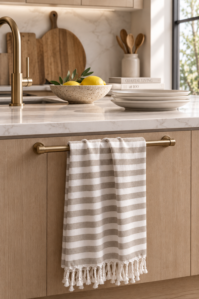 Earth Tone  Stripe Towel