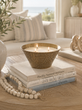 Embossed Brass Soy Candle