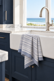 Soft Blue Stripe Dish Towel