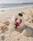 Nautical Sea Glass Ball Ornament