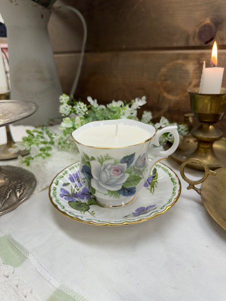 Mismatched Saucers, Vintage Fine China, Wedding Shower Decor