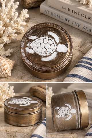 Weathered Sea Turtle Mini Tin