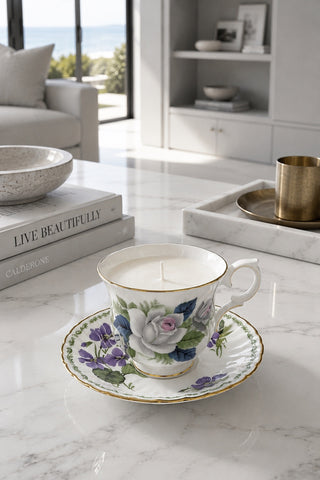 Black Anchor Ceramic Soy Candle
