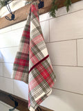 Tartan Tea Towel With Bells