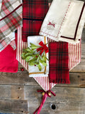 Tartan Tea Towel With Bells