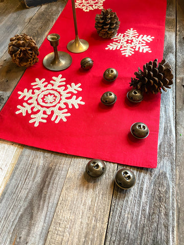 Scandinavian Style Embroidered Table Runner