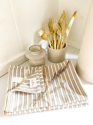 Soft Washed Linen Farmhouse Towel