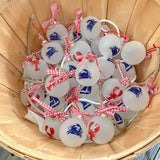 Nautical Sea Glass Ball Ornament