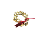 Jingle Bell Napkin Ring-Gold Brass