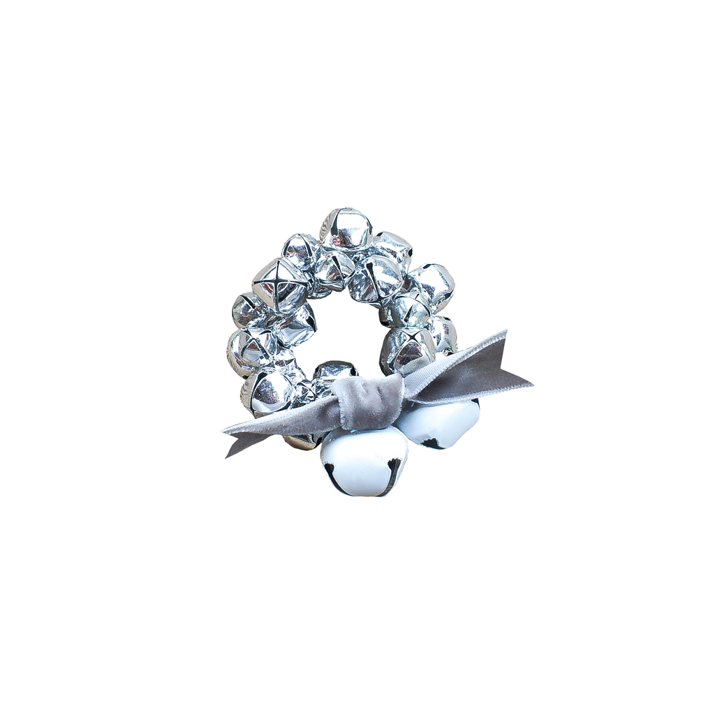 Jingle Bell Napkin Ring-Silver