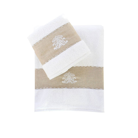 Provence Terry Towel Set-White