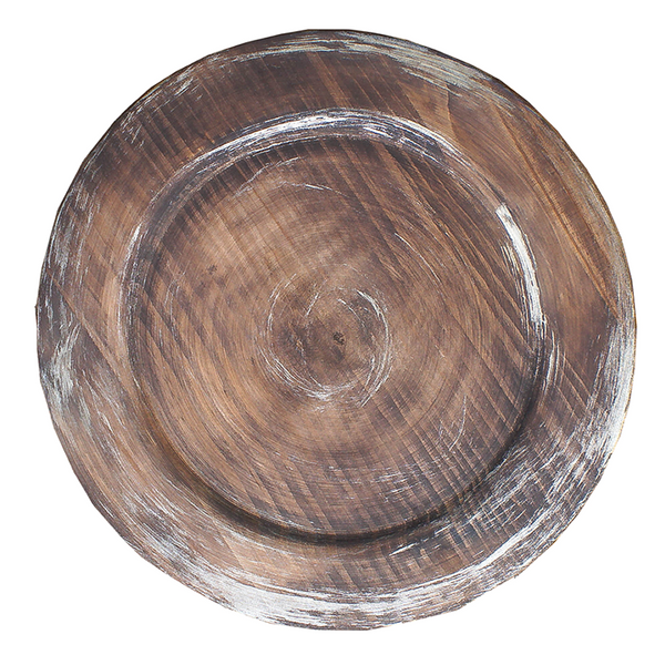 Weathered  Wood Charger-Rustic Christmas