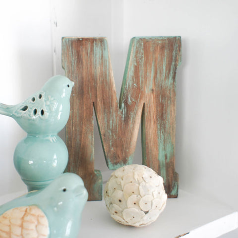Weathered Wood Letters