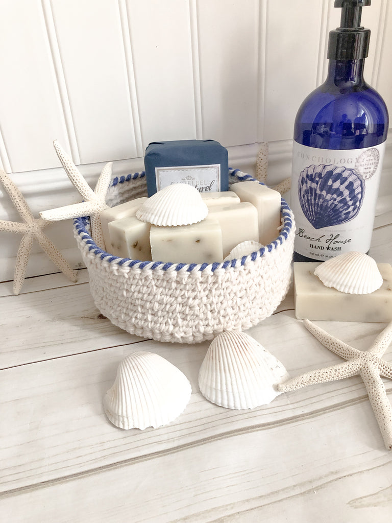 Mykonos Crochet Vanity Basket