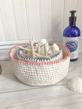 Mykonos Crochet Vanity Basket