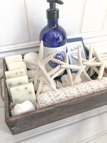 Turkish bath lif wash cloth-nautical stripe
