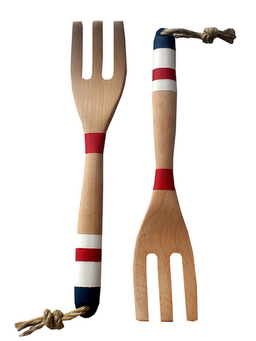 Nautical Salad Server Set