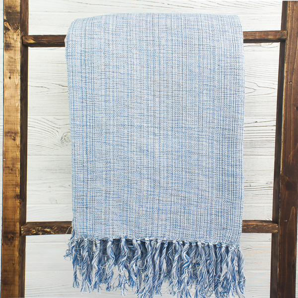 Nautical Cotton Melange Blanket